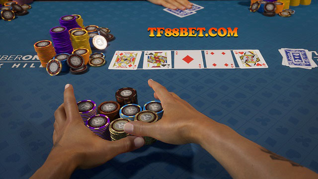 Các hành động khi chơi Poker tại nhà cái TF88